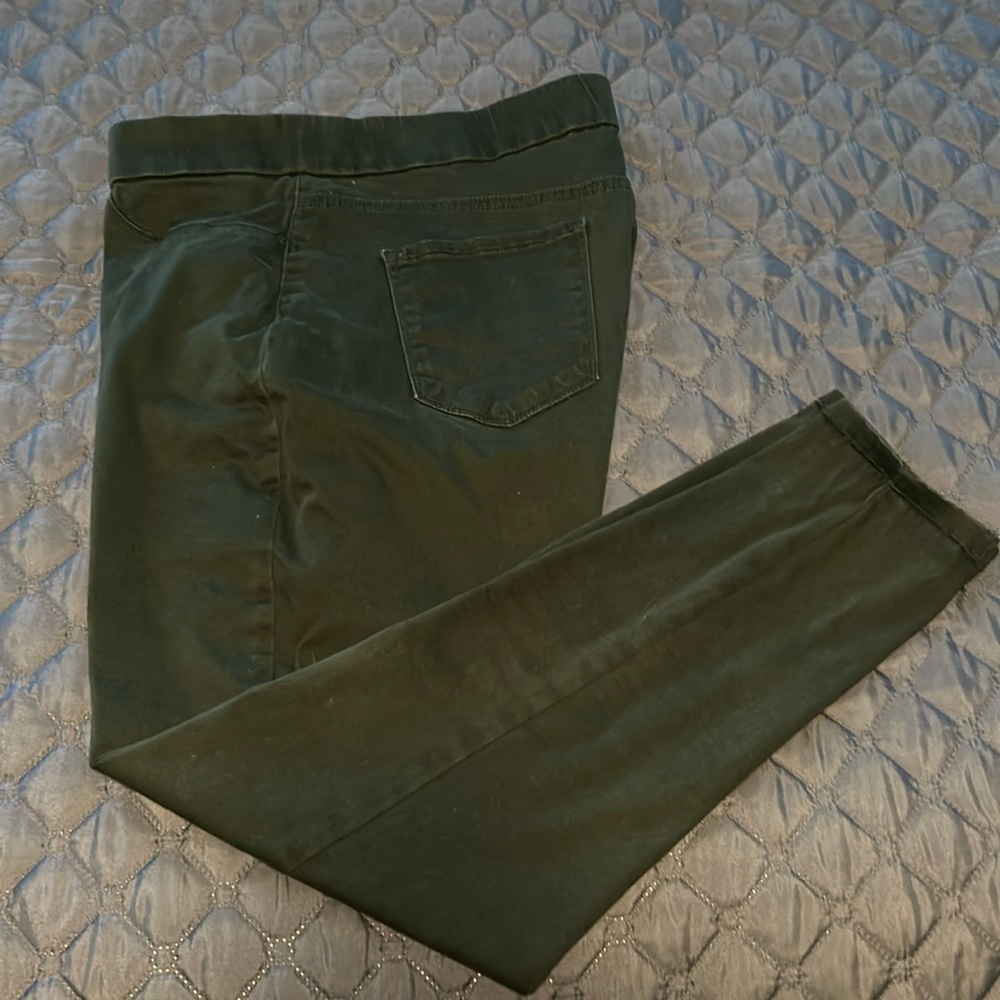 Dark green Nine West pull on skinny jeans